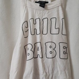 Forever 21 "Chill Babe" Crop Top
